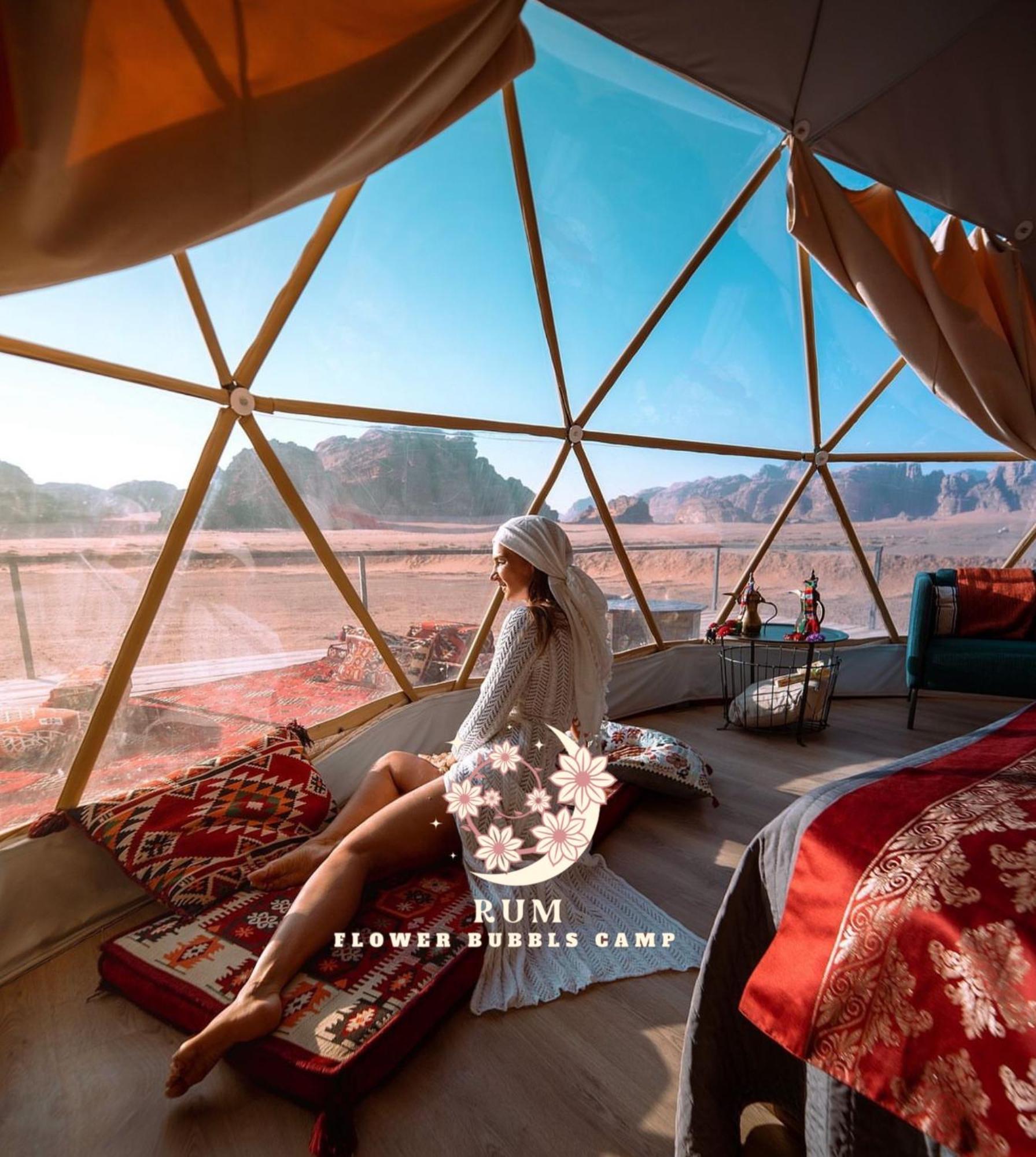 Rum Flower Bubbles Luxury Camp Wadi Rum Exterior foto